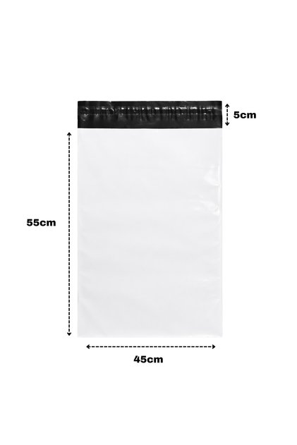 Set 100 buc – Pungi de curierat, PC07, 450×550 + 50 mm, 50 microni, autoadezive