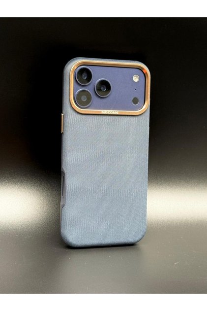 MOCOME Premium Woven Fiber Case with Metallic Camera Protection for iPhone 17 Pro Max