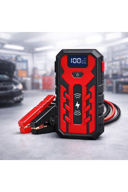 CarVolt Ajutor de pornire auto 4-în-1 – Pornire de urgență, Lanternă LED, Baterie externă și Încărcare wireless