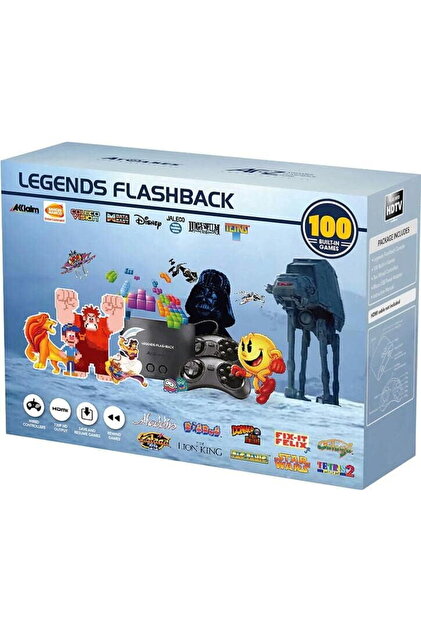 Consola Retro Flashback Legends, HDMI, 100 jocuri, Negru
