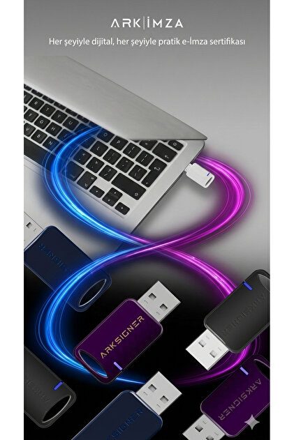 ArkSigner E-İmza 1 Yıllık BTK Onaylı USB Sim Kart Dahil Elektronik