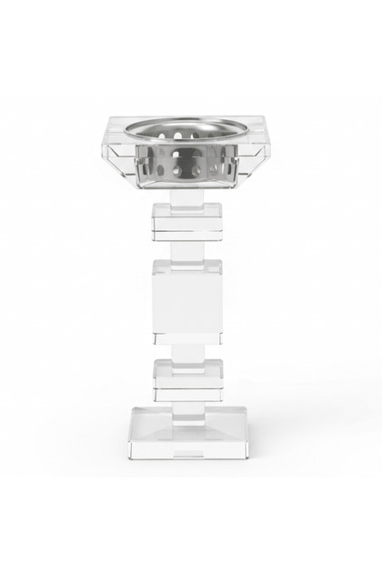 18.5 cm Minimalist Clear Glass Incense Burner for Home Fragrance, Relaxation, and Elegant Inter