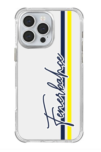 Licensed iPhone 16 Pro Handwritten Yellow Navy Blue Transparent Phone Case "Dekomus Pocket Notebook Gift"