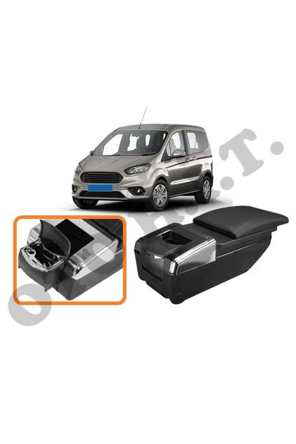 FORD COURIER UYUMLU BARDAKLIKLI LÜKS KOL DAYAMA KOLÇAK SİYAH İTHAL.