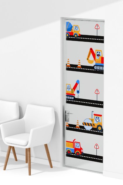 100X220 Children's Room Wall Sticker – Door, Cabinet and Wall Covering Set - Dvr1017