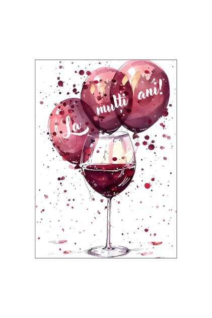 Felicitare 13x18 cm cu plic – Aniversare/Zi nastere, model 1