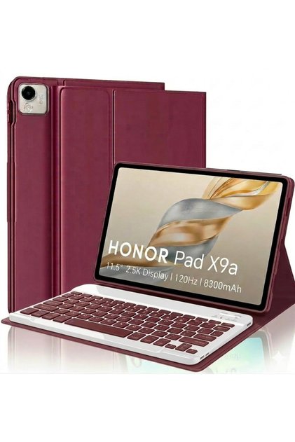 Honor Pad X9a/X9 Pro 11.5 inç Tablet Klavyeli Kılıf Kablosuz Bluetooth Kalem Bölmeli