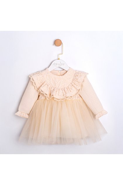Lace Collared Baby Girl Dress