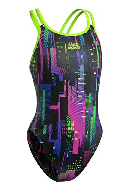 Mad Wave Swimsuit for Girls Chlorine Resistant Nera Jr Pbt M1