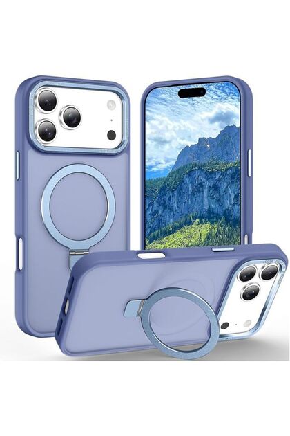 Θήκη Ostand Hybrid Focus Frosted Ultramarine iPhone 17 Pro Max