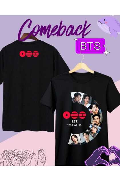 【CASHIKO♪】BTS ARIRANG tour Tシャツ　黒 puolikuu Arirang World Tour BTS Baskılı Oversize Tshirt - Fiyatı