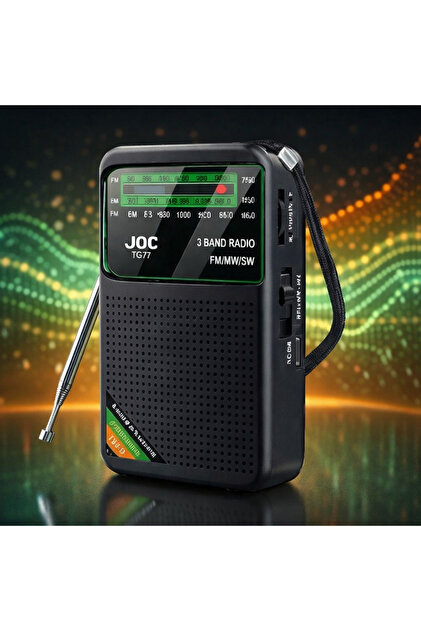 ÇevrimHome Joc Tg 77 Şarjlı Cep Radyosu Fm/Am/Sw Usb Şarjlı Radyo