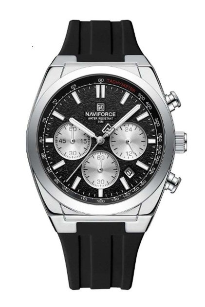Men’s Watch Chronograph Business Quartz Wrist Watches Waterproof Luminous Silicone Strap