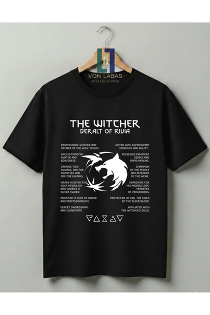 The Witcher Design Premium Printed T-Shirt - Special Design 100% Cotton T-Shirts