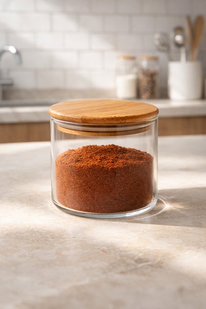 Borosilicate 500ml Round Jar with Bamboo Gaskets Kw-106