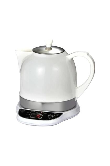 Electric Ceramic Arabic Coffee & Tea Dallah - 1000W Smart Kettle with Digital Display - 1L