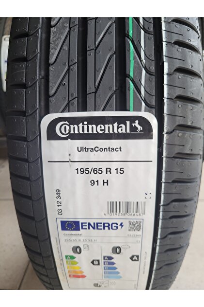 Ke-Uu195／65R15 Continental 195/65R15 Ultra Contact 91H Set olarak (4 ADET) Yazlık