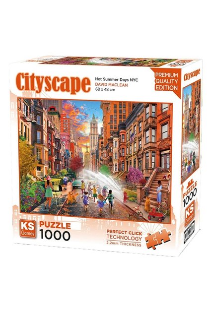 1000 Piece Hot Summer Days in New York Puzzle - Davis Maclean - 20813