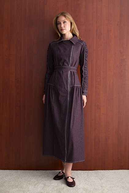 Rochie cu fermoar denim 32-2763