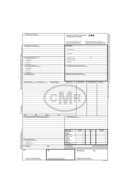 CMR, A4, 3 αντίγραφα/σετ, 50 σετ/βιβλιαράκι