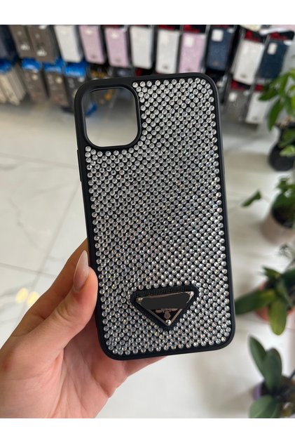 iPhone 11 Compatible Luxury Full Stone Branded Case