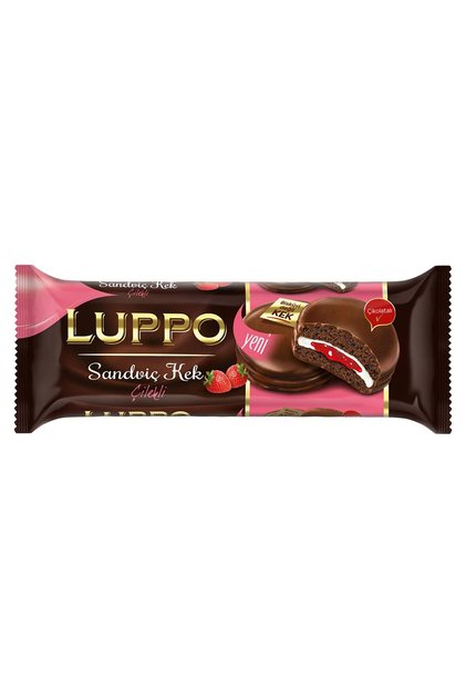 ŞÖLEN LUPPO SANDVİÇ ÇİLEKLİ 8 Lİ 182 GR (1 PAKET)