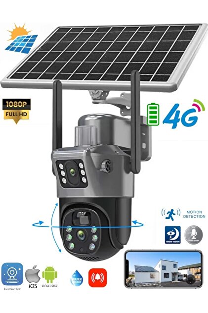 Blic BLM-63 4G Sim Kartlı Güneş Enerjili Çift Lensli Dış Mekan