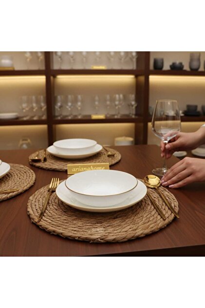 IKEA Oftast 12 Parça 6 Kişilik Yaldızlı Yemek Takımı - Fiyatı