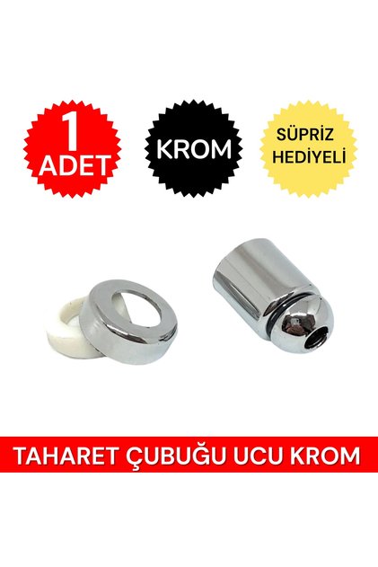 İZYAPI Taharet Çubuğu Krom Uç Seti 5 Adet