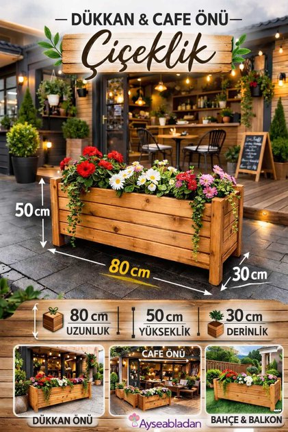 AHŞAP SAKSI DIŞ MEKAN SAKSILIK EN 30 YUKSEKLIK 50 GENİŞLIK80