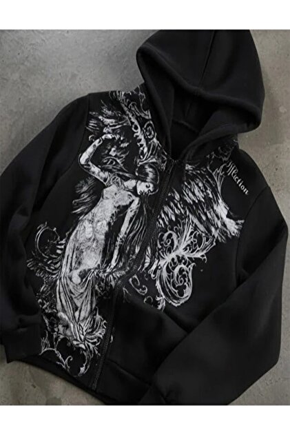 Genel Markalar Siyah Vintage Angel Affliction Cyber Grunge Y2K