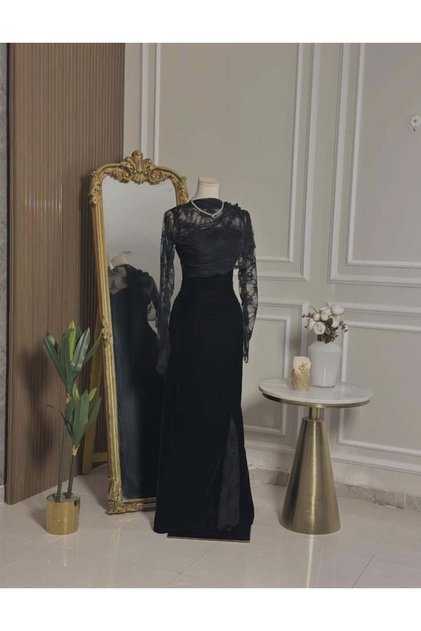 6796 -فستان سهرة مخملي