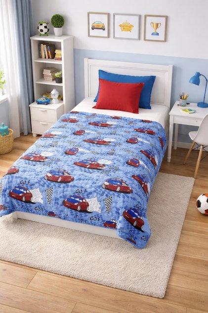 Multi-Purpose Children's Bedspread Large Size 160 X 230 Single Coverlet