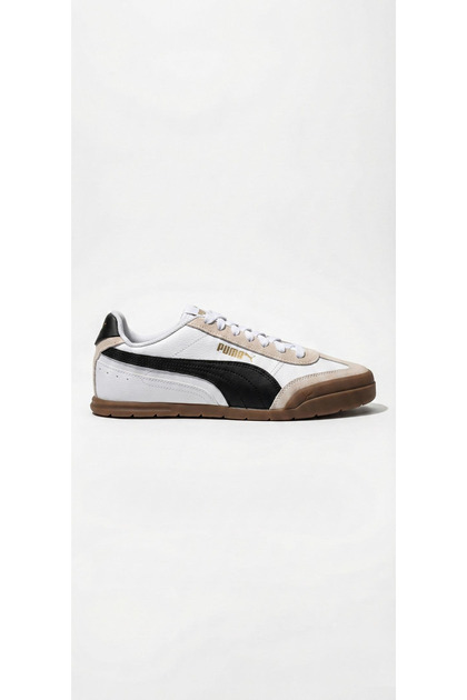 Puma 402612 01 Super Turino Beyaz-Siyah Erkek Spor Ayakkabı