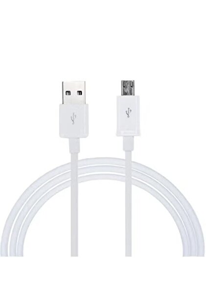 كابل شاحن ميكرو USB لهاتف Samsung Galaxy S7 Edge باللون الأبيض