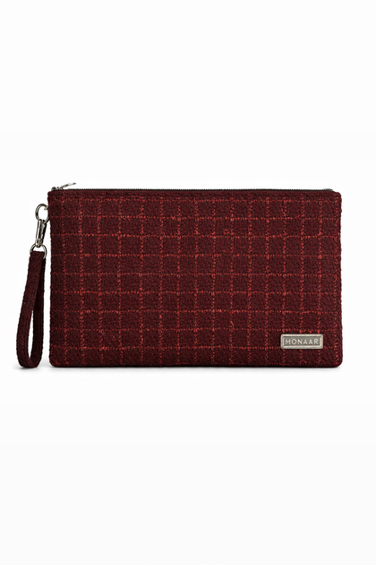 Glittery Glitter Tweed Clutch Portfolio Bag Tablet Compatible