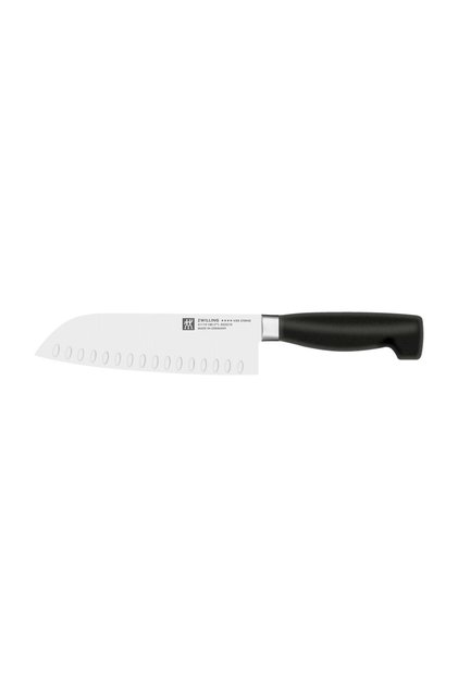 Four Star Oluklu Santoku Bıçağı Siyah 18 cm