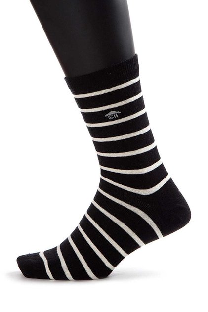 Women's Black Circle Patterned Socks