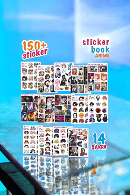 İstisna 150 Kpop Anime Sticker Book Ajanda Bullet Journal Laptop