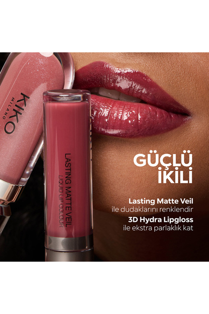 KIKO Ruj - New Lasting Matte Veil Liquid Lip Colour - 10 Magnetic