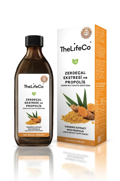 Zerdeçal (Kurkumin) Sıvı Ekstraktı & Propolis – 150 ML