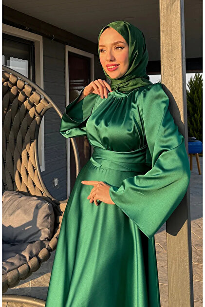 green zara satin dress ZARA NEW WOMAN MIDI COWL-NECK SATIN SLIP DRESS OLIVE GREEN XS-XL REF. 9878/168