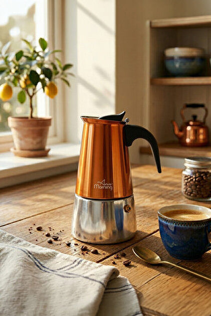 Any Morning Hes-6 Moka Pot Espresso Kahve Makinesi 240 ML - Fiyatı