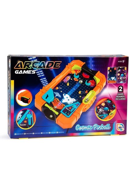 Set de jocuri arcade mini, Rising Sports, Cosmic Pinball, 2 fundaluri de joc incluse, 5+ ani