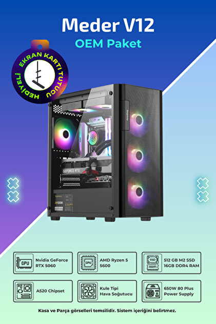 incehesap Hodor V1 R5-5600 16 Gb Ram 512 Gb Ssd 8 Gb Rtx4060