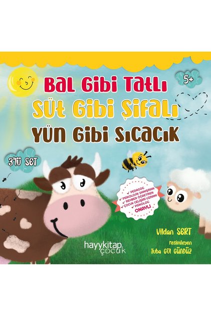Sweet Like Honey, Healing Like Milk, Warm Like Wool, Set of 3 - VİLDAN SERT