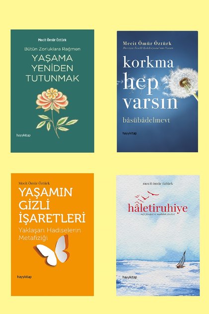 Mecit Ömür Öztürk 4 lü Set/ Haletiruhiye -Korkma Hep Varsın - Yaşama Yeniden T. - Yaşamın Gizli İş.