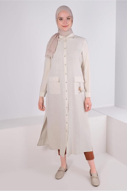 POCKET ACCESSORY DETAIL BUTTON TUNIC 43583