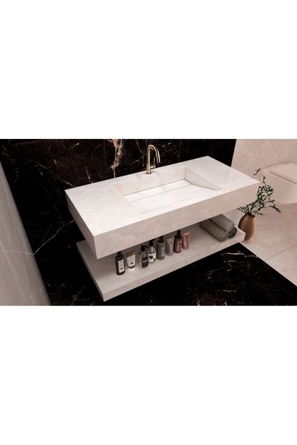 55X90 PORSELEN LAVABO VE ALT SEHPA MONTANA KAREN BYZ
