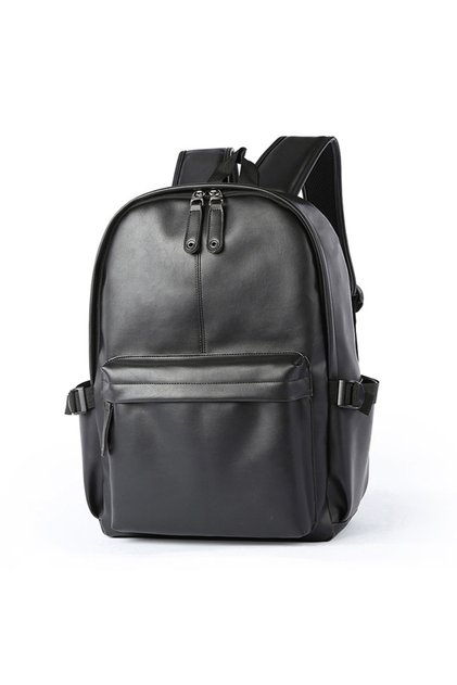 PU Leather Backpack Black